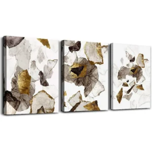 3 Pieces Canvas Wall Art Abstract Paintings - 12x16 inches